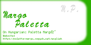 margo paletta business card